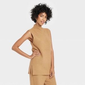 Turtleneck Sweater Vest